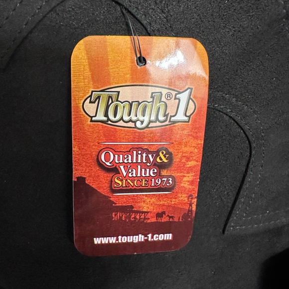 TOUGH 1 Black size medium western chaps. New with tag. - Picture 9 of 9
